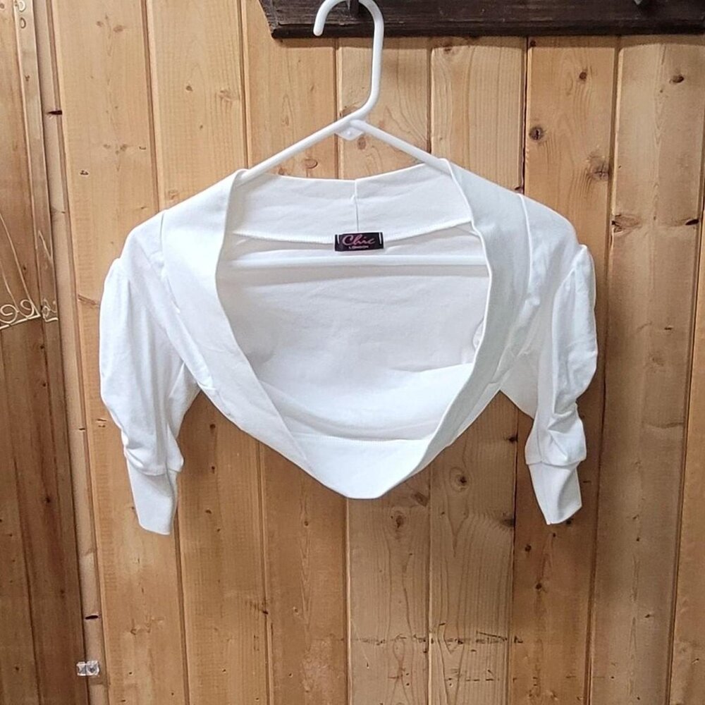 Chic White Shrug for 11/12 Years - Used